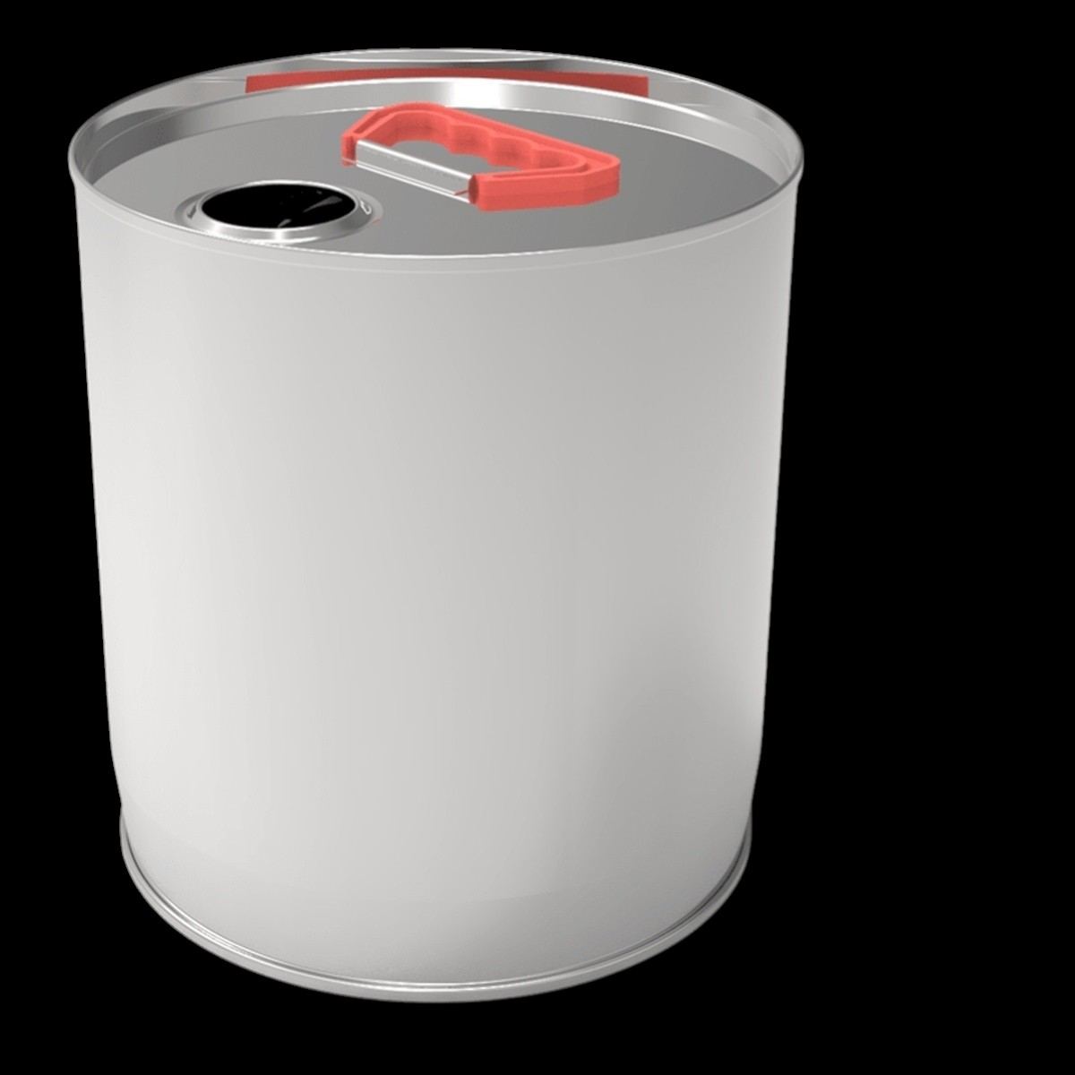 Cylindrical Metal tin container 6 Liter Large Agricultural Storage Container 175mm Diameter x 250mm Height  