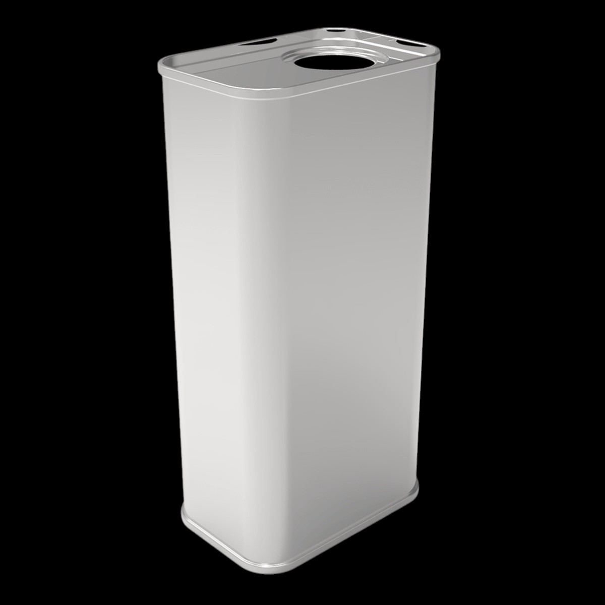 Rectangular Metal Tin Container for Olive Oil 500ml capacity Food Grade Can 49 x 75x160mm dimensions 0.5 Lt