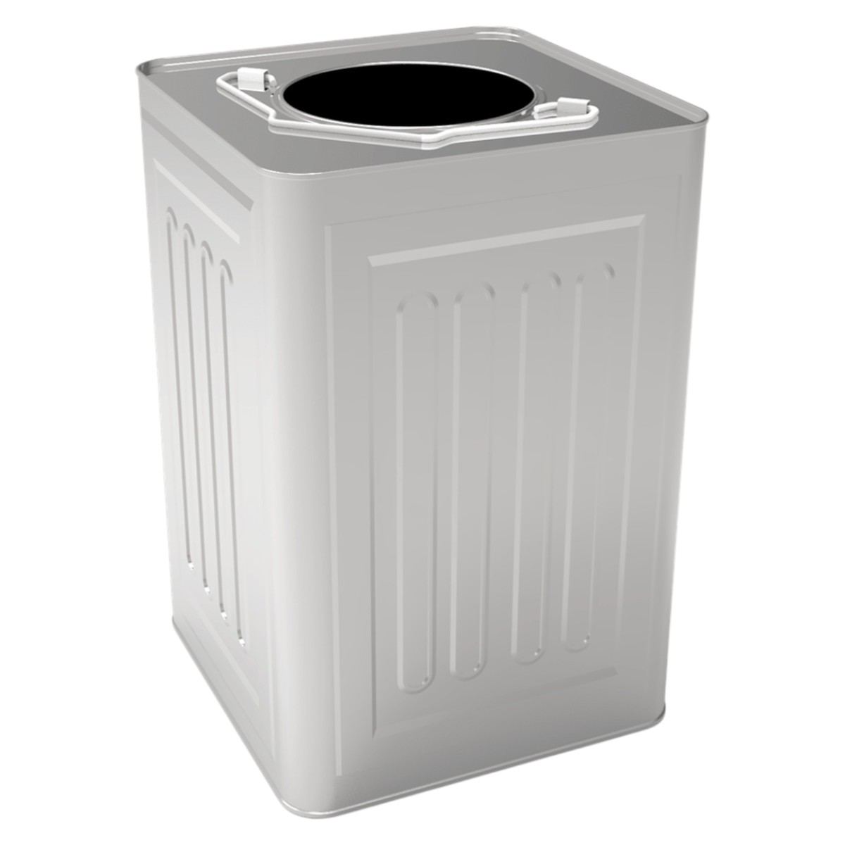 Square Tin Can 18 lt Margarine Container 232 x 232 x 350 mm  