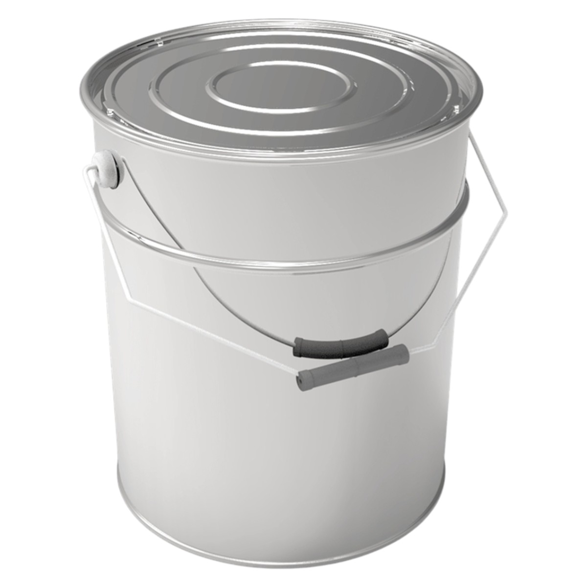 Cylindrical Metal Tin Pail 20 Liter Vegetable Oil Container 270mm Diameter x 340mm Height  