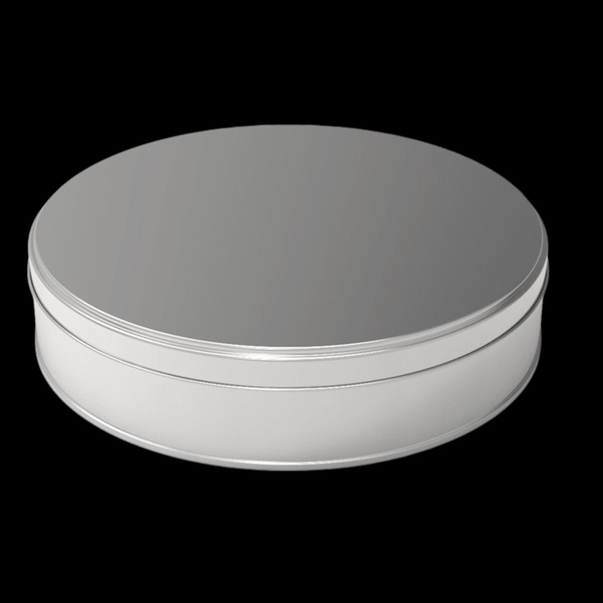 Round Tin box Cookie Container dia 215 x H50mm 1.5 Lt