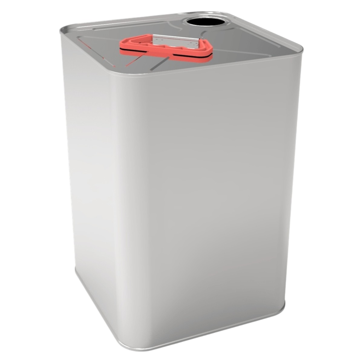 Square Tin Can 10 Liter Oil Can 198 x 198 x 293 mm  