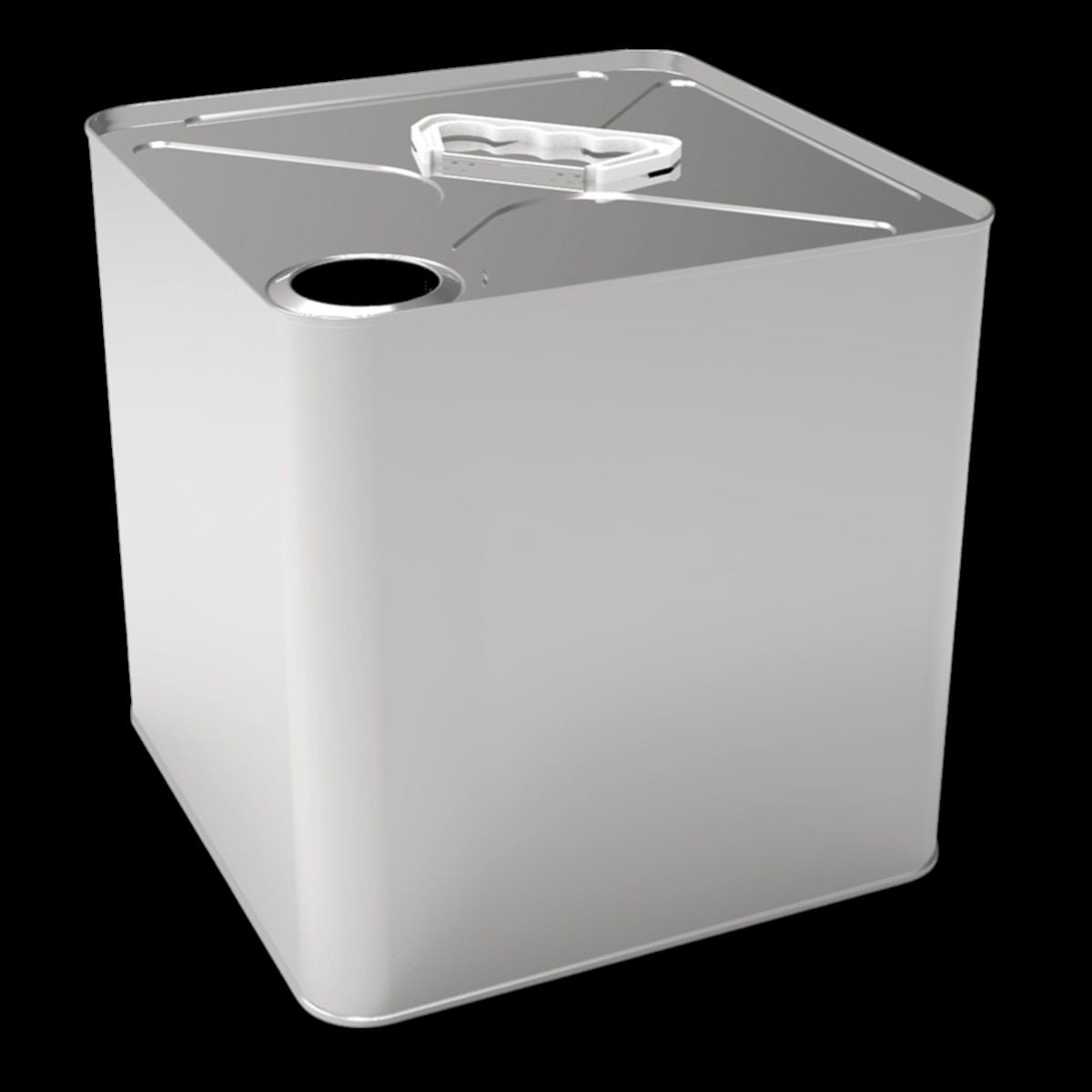 Square Metal tin container 12 Litre Cottonseed Oil Storage Container 232 x 232x235mm dimensions