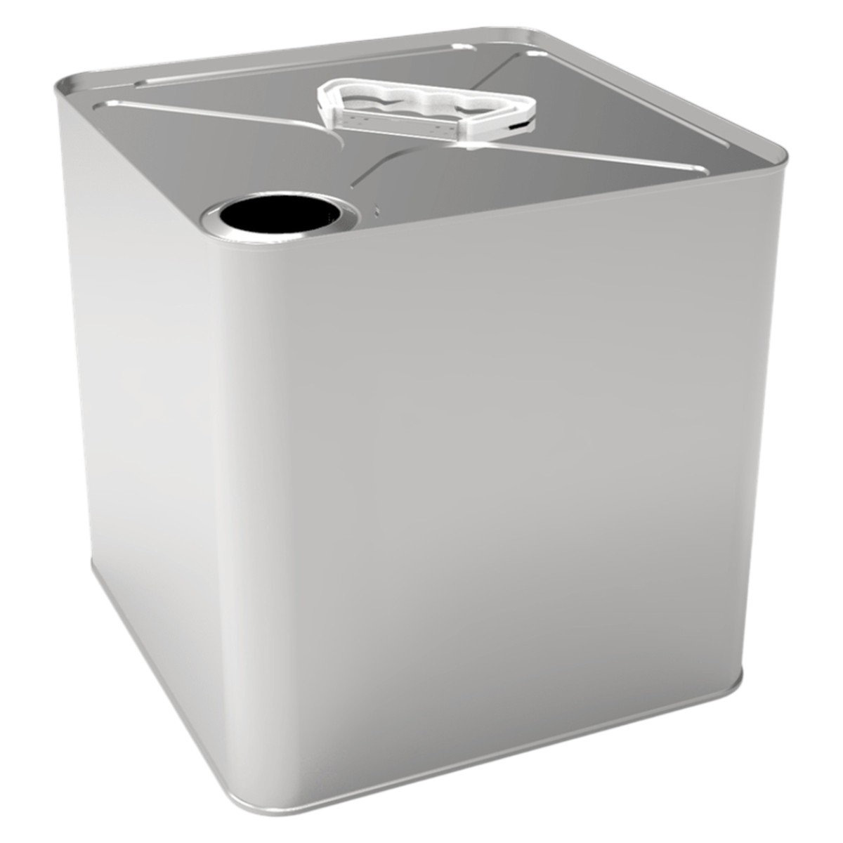 Square Metal tin container 12 Litre Cottonseed Oil Storage Container 232 x 232x235mm dimensions  