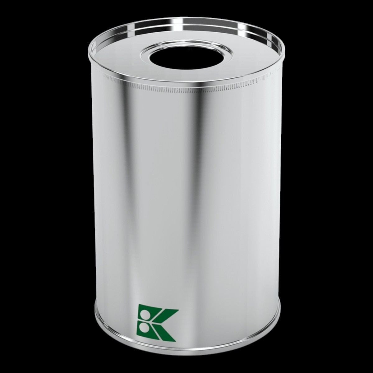 Cylindrical Metal tin container for Olive Oil Packaging 73mm x 140mm Food Storage Container 0.5 Lt