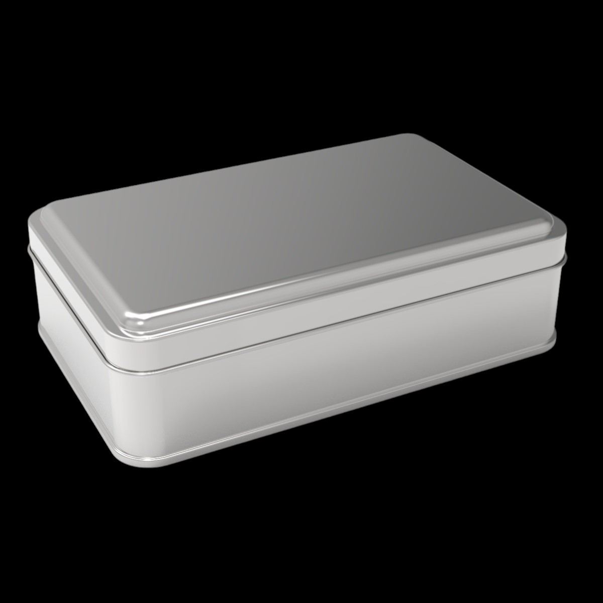 Rectangle Tin Can 500 ml Nut Container 103 x 166 x 36 mm  Slip Lid 0.5Lt