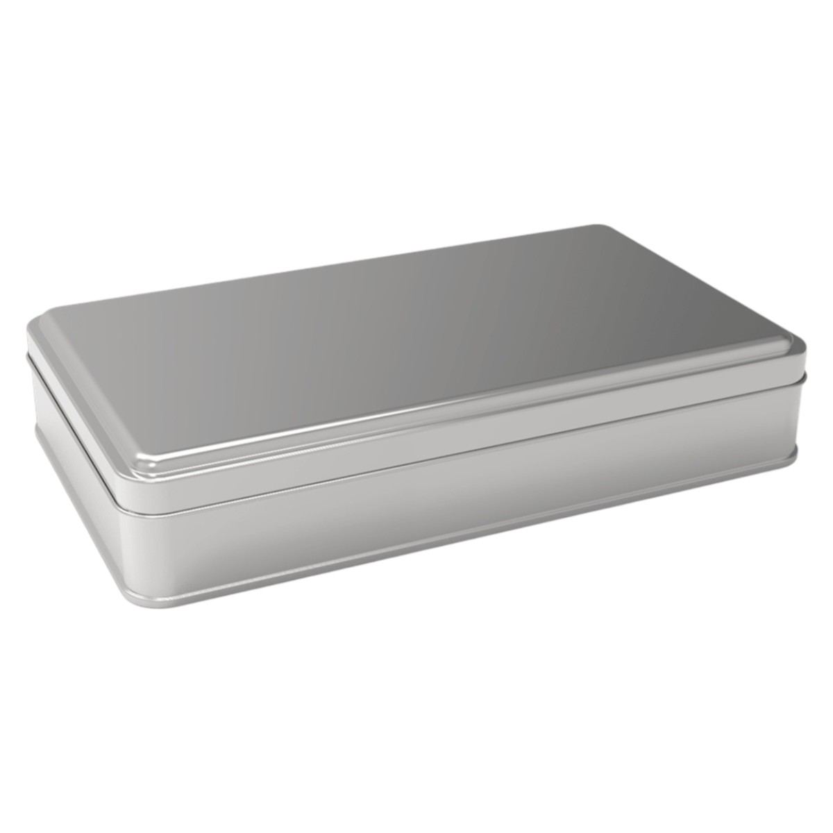 Rectangle Tin Can Cosmetic Container 140 x 240.0mm x H43mm 1.5 Lt