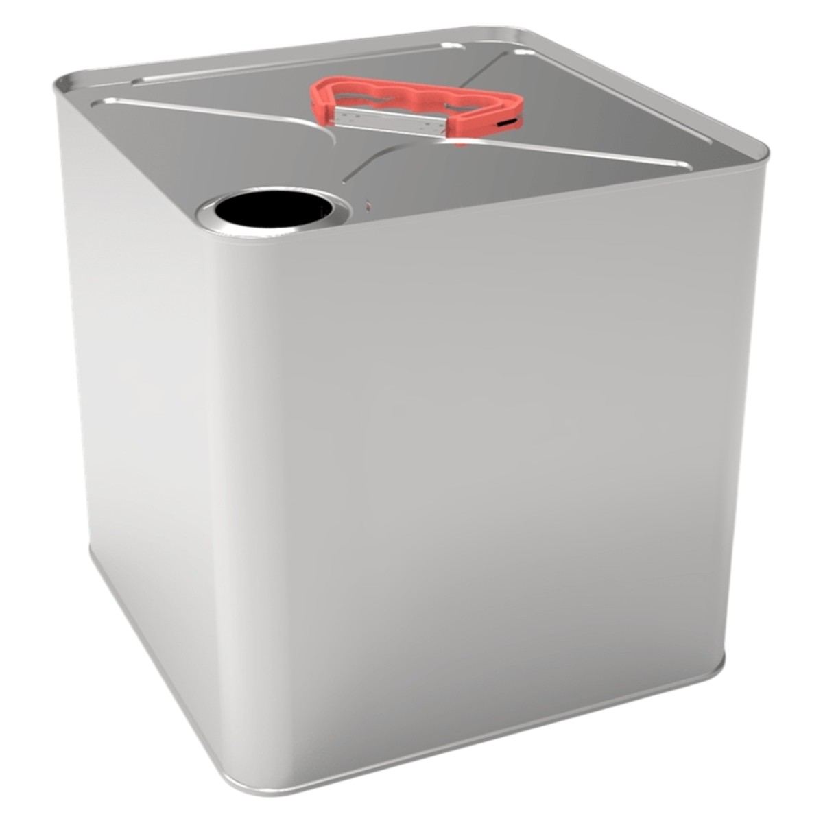Square Tin Can 12 lt UN Standard Thinner Can 232 x 232 x 235 mm  